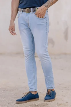 Celopman Jeans|Calças-Calças denim skinny branco