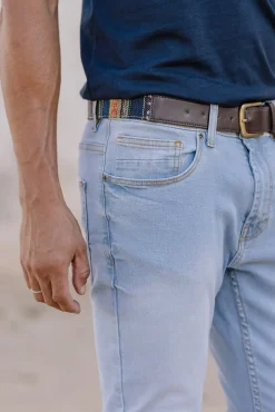 Celopman Jeans|Calças-Calças denim skinny branco