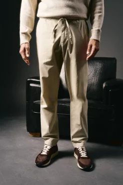 OOTO Calças-Calças elásticas leves Tostado