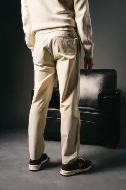 OOTO Calças-Calças elásticas leves Tostado