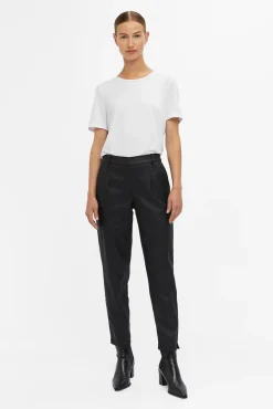 Object Calças-Calças enceradas calças chino Preto