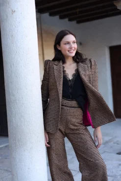 Panambi Calças-Calças Estrada Tostado