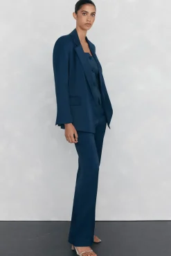 Pedro del Hierro Calças-Calças flare Azul