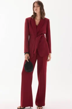 TFP by Tamara Falcó Calças-Calças flare Bordeaux