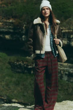 Springfield Calças-Calças jogger xadrez estampado