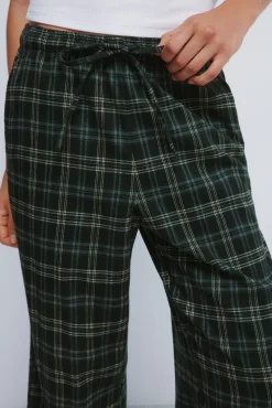 Springfield Calças-Calças jogger xadrez verde