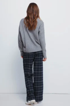 Springfield Calças-Calças jogger xadrez azul