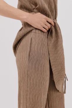 Cortefiel Calças-Calças largas Castanho