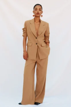 Cortefiel Fatos|Calças-Calças pinças Tostado