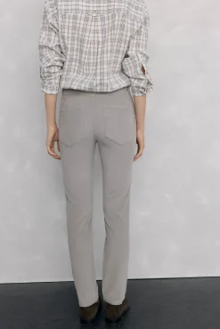 Pedro del Hierro Calças-Calças push-up de veludo Cizento