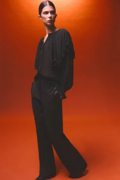 Pedro del Hierro Calças-Calças retas Preto