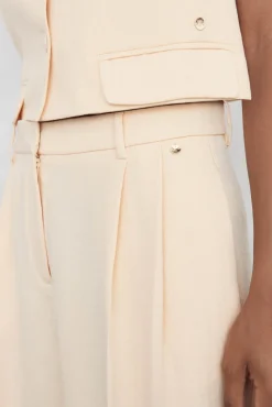 Pedro del Hierro Fatos|Calças-Calças retas fato Amarelo