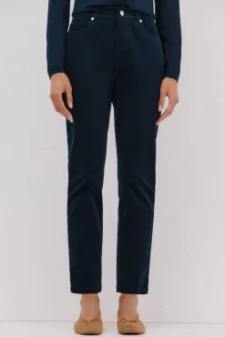 Cortefiel Jeans|Calças-Calças sensacionais de veludo veludo Azul