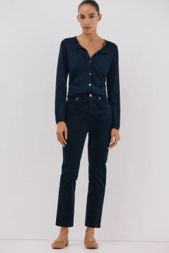 Cortefiel Jeans|Calças-Calças sensacionais de veludo veludo Azul