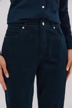 Cortefiel Jeans|Calças-Calças sensacionais de veludo veludo Azul