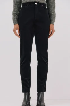 Cortefiel Jeans|Calças-Calças sensacionais de veludo veludo Preto