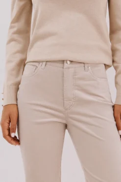 Cortefiel Jeans|Calças-Calças sensacionais de veludo Tostado