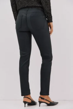 Cortefiel Jeans|Calças-Calças sensacionais revestidas com resina Preto