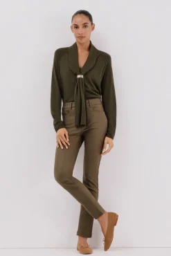 Cortefiel Jeans|Calças-Calças sensacionais revestidas com resina Verde