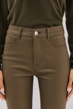 Cortefiel Jeans|Calças-Calças sensacionais revestidas com resina Verde