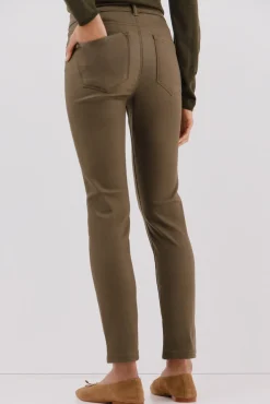 Cortefiel Jeans|Calças-Calças sensacionais revestidas com resina Verde