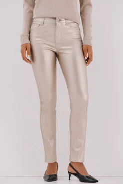 Cortefiel Jeans|Calças-Calças sensacionais revestidas com resina Tostado