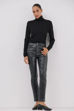 Cortefiel Jeans|Calças-Calças sensacionais revestidas com resina Cinzento