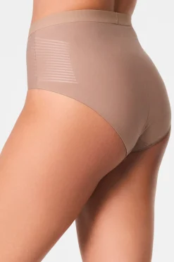 Spanx Roupa Interior-Calças shapewear/moldador curtas invisíveis cru