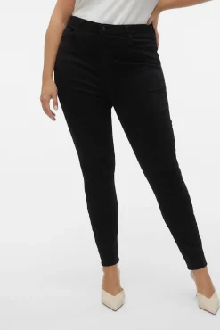 Vero Moda Curve Jeans|Calças-Calças skinny de tamanho grande Preto