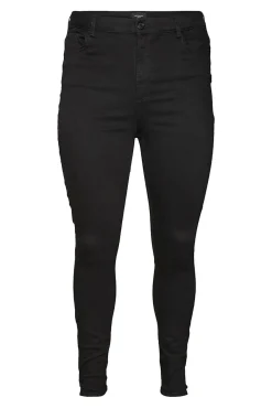 Vero Moda Curve Jeans|Calças-Calças skinny de tamanho grande Preto