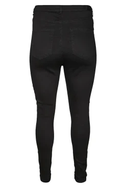 Vero Moda Curve Jeans|Calças-Calças skinny de tamanho grande Preto