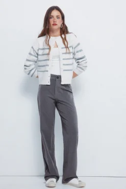 Springfield Calças-Calças sob medida cinzento