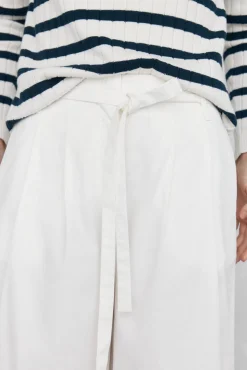 Pedro del Hierro Calças-Calças wide leg Branco