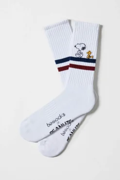 Besocks Meias|Meias-Calcetines altos de algodón orgánico branco