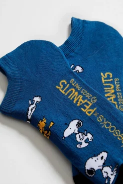 Besocks Meias|Meias-Calcetines tobilleros de algodón orgánico color azul