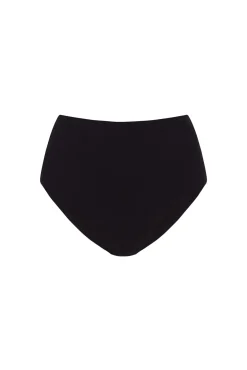 Women'secret Roupa Interior-Calcinha cueca de algodão cintura alta preto