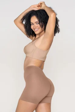 Leonisa Roupa Interior-Calções de controle com almofadas removíveis para levantar o bumbum cru