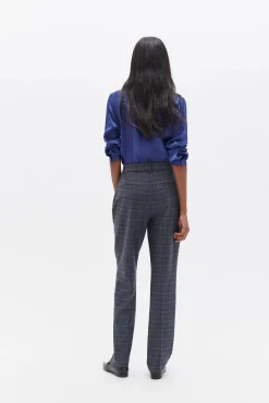 Caroll Blusas-Camisa 100% seda Azul