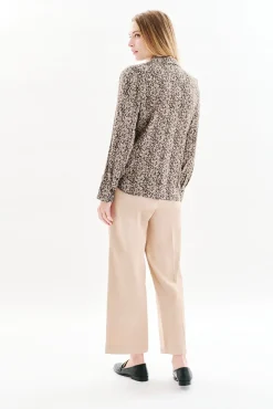 Caroll Blusas-Camisa 100% viscose Castanho