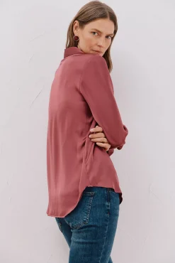 Cortefiel Blusas-Camisa acetinada Granada