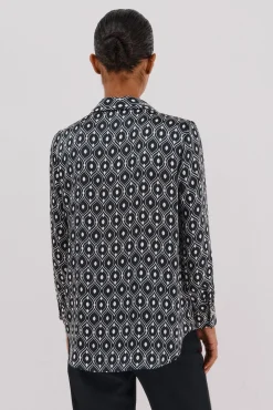 Cortefiel Blusas-Camisa acetinada Multicolorido