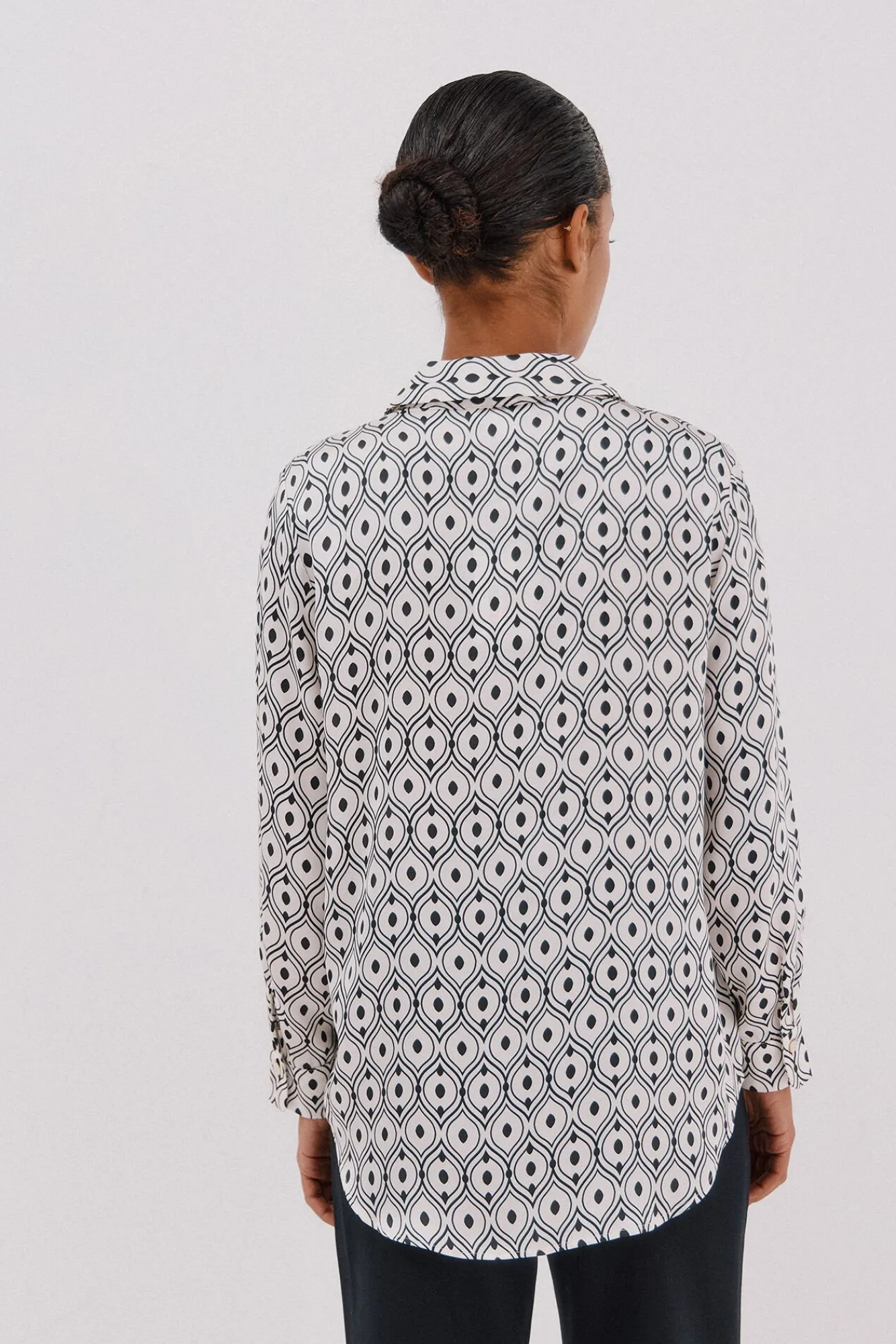 Cortefiel Blusas-Camisa acetinada Impressão