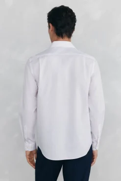 Pedro del Hierro Camisas|Camisas Clássicas-Camisa aos quadrados non iron + antimanchas Rosa