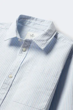 Springfield Kids Camisas-Camisa listrada fina para menino azul