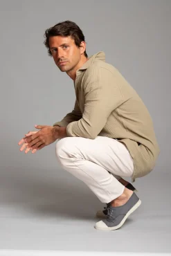 Cloking Camisas-Camisa Bambula Castanho