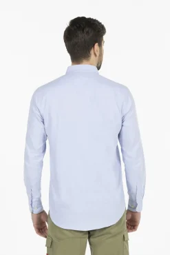elPulpo Camisas-Camisa basic pintpoint Azul