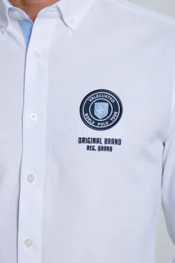 Valecuatro Camisas-Camisa branca bordada Branco