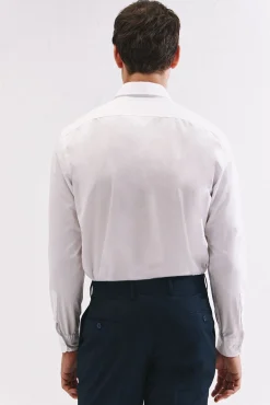 Cortefiel Camisas-Camisa branca de algodão Branco