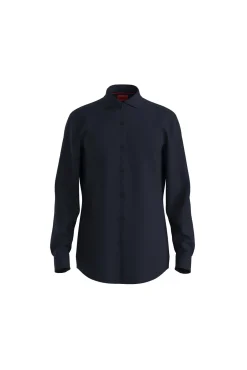 HUGO Camisas-Camisa básica Azul