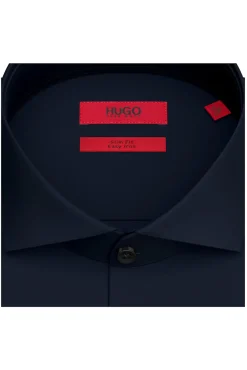 HUGO Camisas-Camisa básica Azul